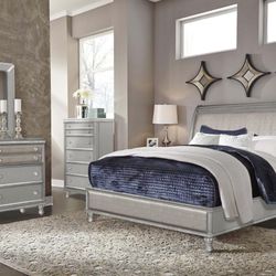 New Bedroom Set 4 PCs King Or Queen 