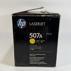 Genuine HP CE402A 507A Yellow Print Cartridge  ~ Up To 6,000 Pages ~ OPEN BOX