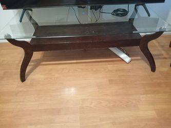 glass top coffee table
