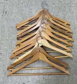 11. Beautiful, Natural Wood Hangers.