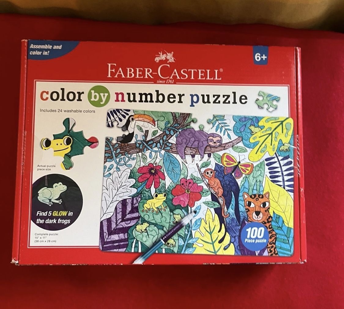 Faber-Castell Color By Number 100 Piece Puzzle 