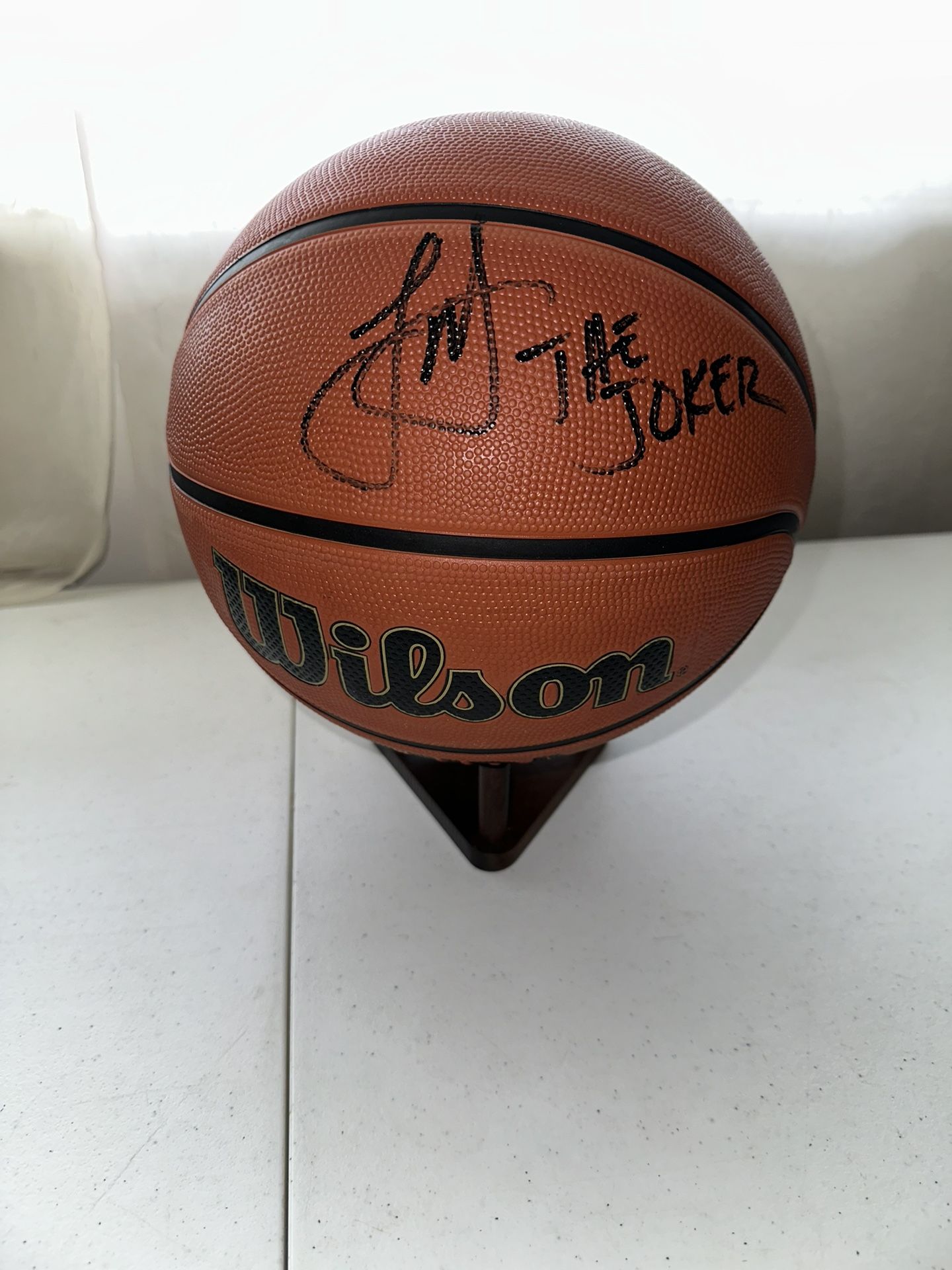 NIKOLA JOKIC SIGNED WILSON NBA AUTOGRAPHED BASKETBALL W/COA - DENVER NUGGETS 608