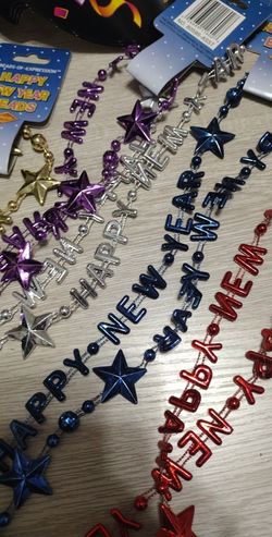 Happy New Year Party Beads