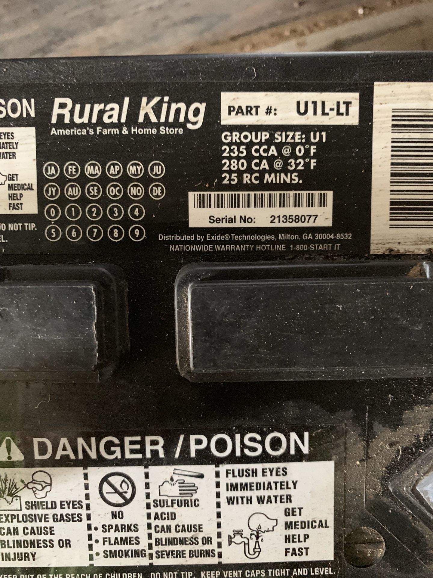 New Volt Lawnmower Batteries Rural King Brand For Sale In
