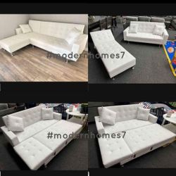 Sofa Bed Sleeper Couch Futon Sectional Can Covert To Lounge Or Bed 99x58x35 "