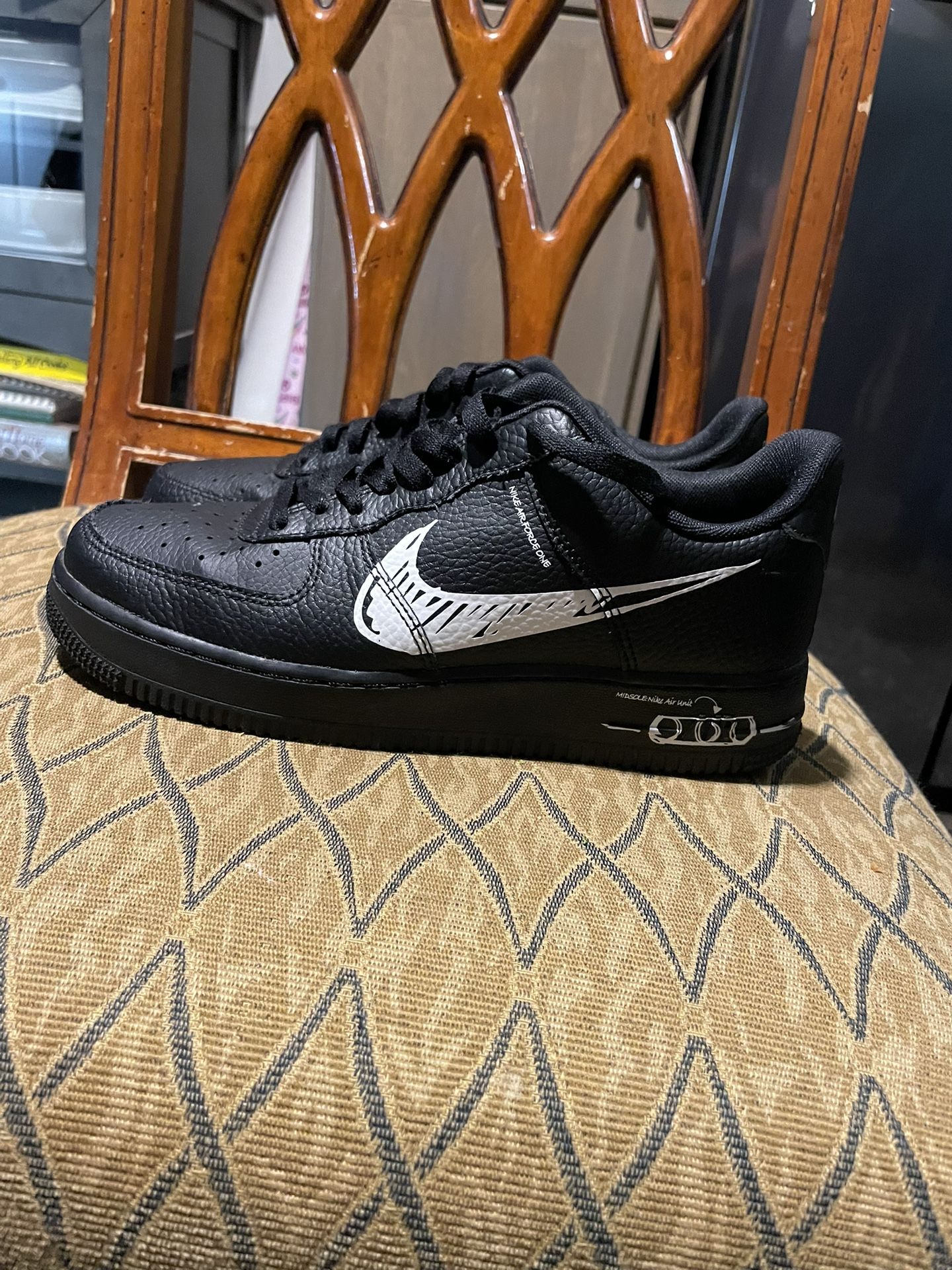 Nike Air Force 1 “Sketch” Black/White – Size 8.5