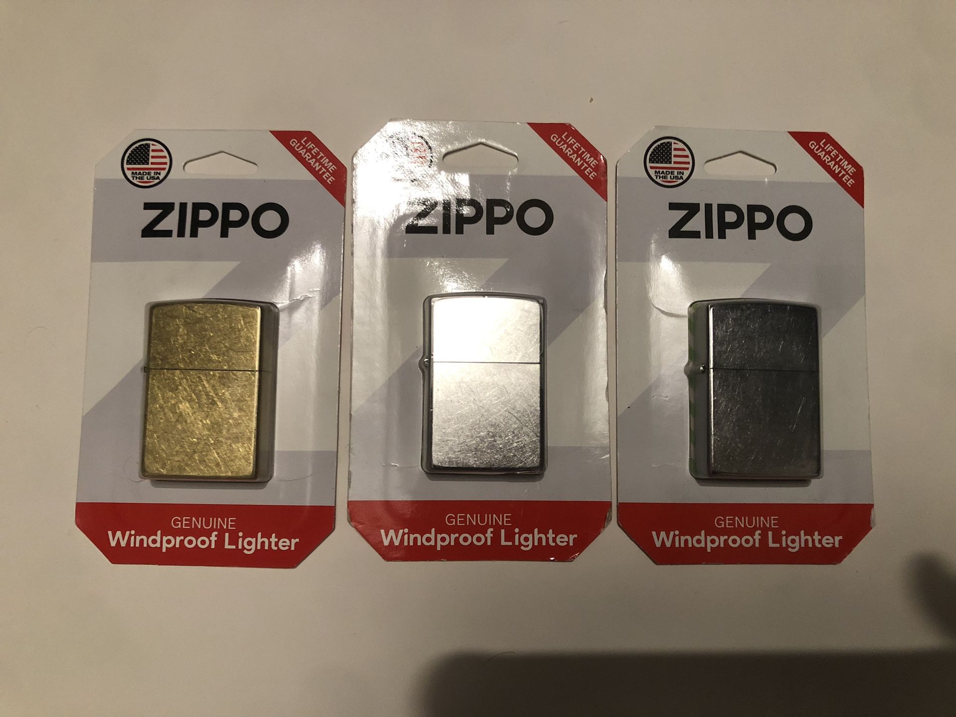 Lot Of 3 Brand New Zippos