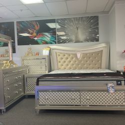 🇺🇸VENTA POR TEMPORADA DE IMPUESTOS‼️HERMOSO 5pc BEDROOM SET40% OFF RETAIL 🤯🇺🇸