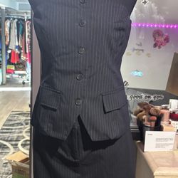 NWT Wayf two piece skirt suit