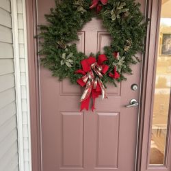 Festive Holiday Wreath - Inside / or Outside