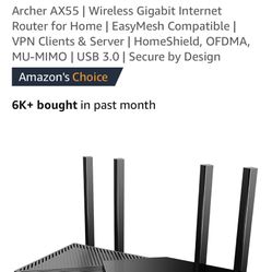 Tp-Link router  Ax 55