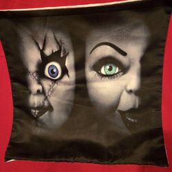 17" By 17" Chucky & Tiffany Pillow Case 
