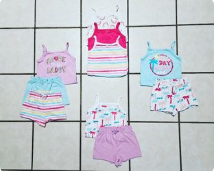 Gananimals Mix & Match Babygirl Toddler Summer Matching Outfit Sets