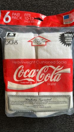 #82 Coca-Cola Brand Heavyweight Cushioned Socks 6-Pack