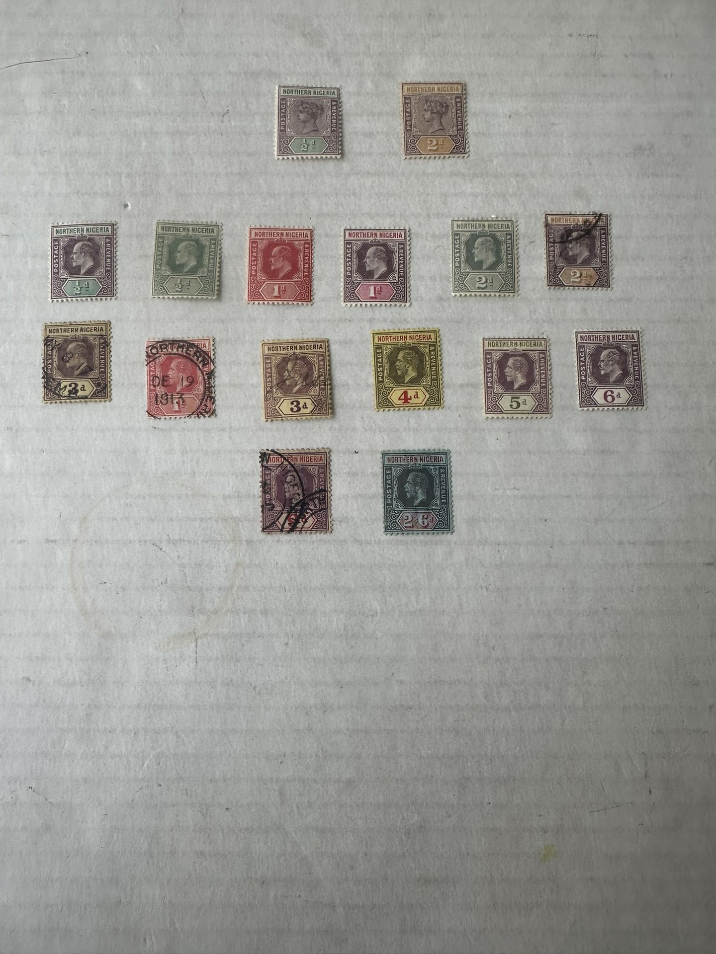 North Nigeria Collection Of 17 Stamps Mint /Used