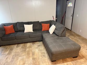 Gray  L - Shaped sofa