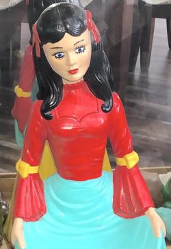 Snow White + 7 Dwarfs ~ DISNEY ~ LARGE Hand Painted Ceramic Set