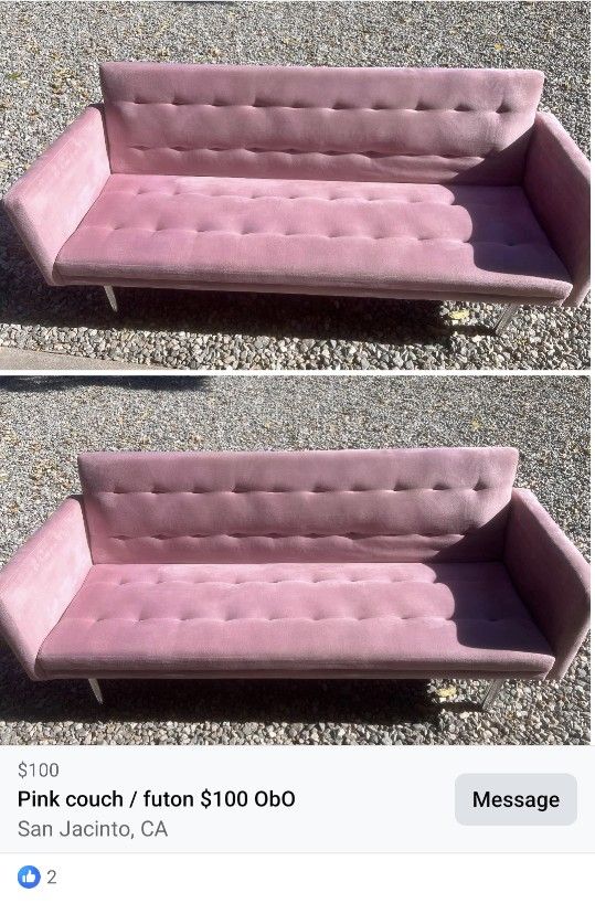 Pink Futon 