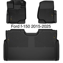 TPE Floor Mats Liners For Ford F150 2015 To 2025