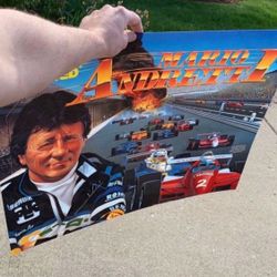 Mario Andretti Pinball Translite Art