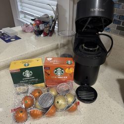 Nespresso Vertuo Pop+ Coffee Espresso Machine & Pods 
