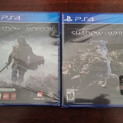 Middle-earth: Shadow of Mordor & Shadow of War (PS4) – Sealed