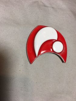 Modernist Ceramic Brooch