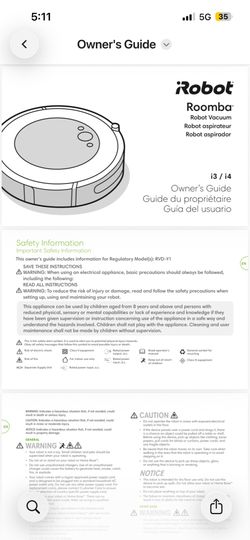 Roomba i3 self emptying vacuum