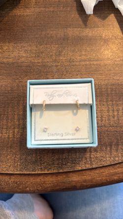Kids Sterling Silver Gold Hoop & Stud Earring Set