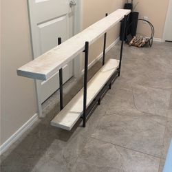 Long Low Profile  Runner Table Behind Couch Entryway