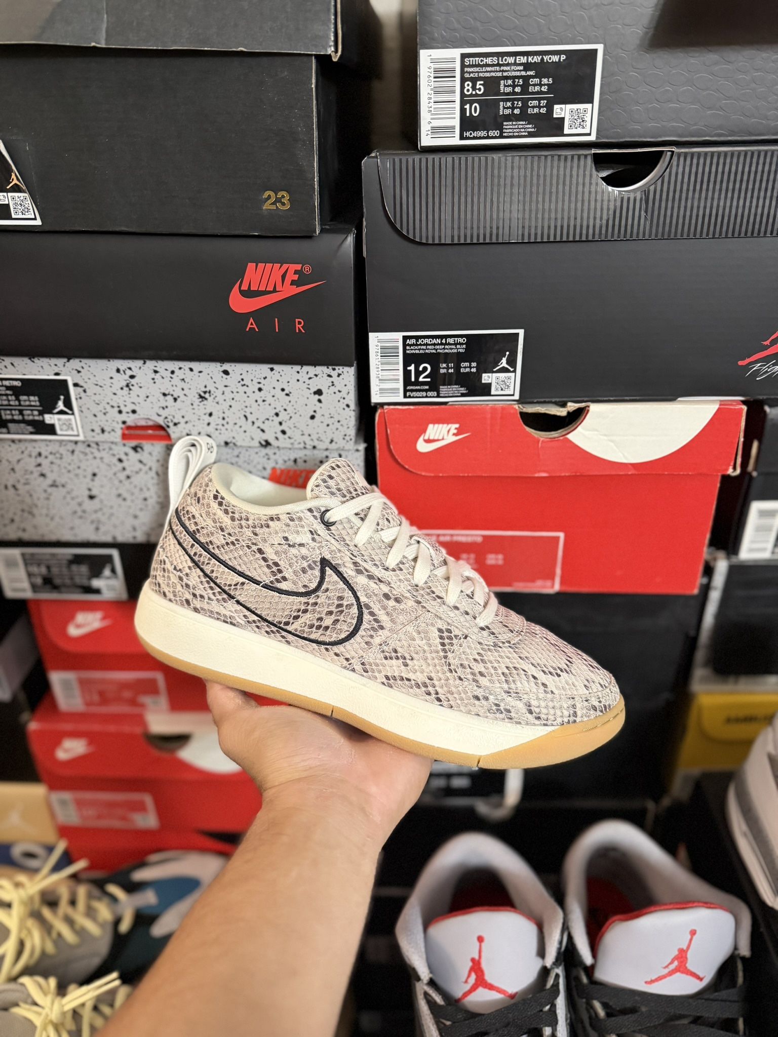 Nike Book 1 Leather Python size 8.5 VNDS