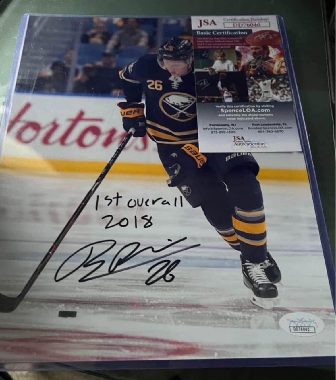 Buffalo Sabres R.Dahlin Signed 8x10