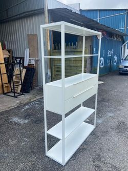 Discontinued Product  IKEA Fjalkinge Metal Shelving Unit
