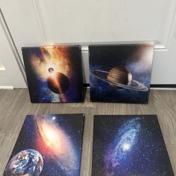 Outter Space Pictures Bedroom Decor paintings 