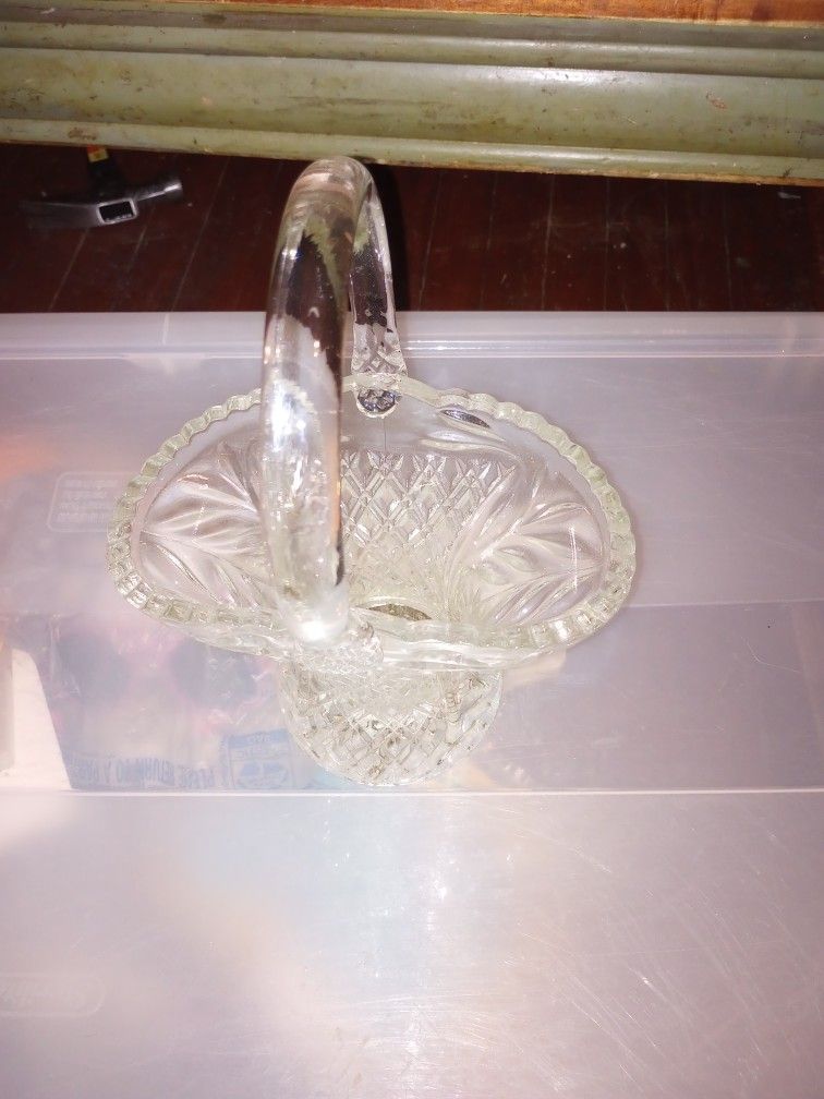Vintage Christmas Glass Bonnet