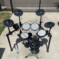 Donner DED-200X Electronic Drum Set, Electric Drum Kit with Quiet Mesh Drum Pads
