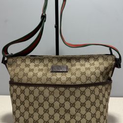 Gucci GG Canvas Web Crossbody Bag