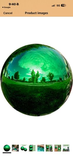 New large 14 inch stainless steel gazing globe mirror ball