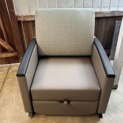 new reclining sofa in beige leather