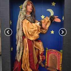 Greek Marionettes in Wooden Shadow Box (4)