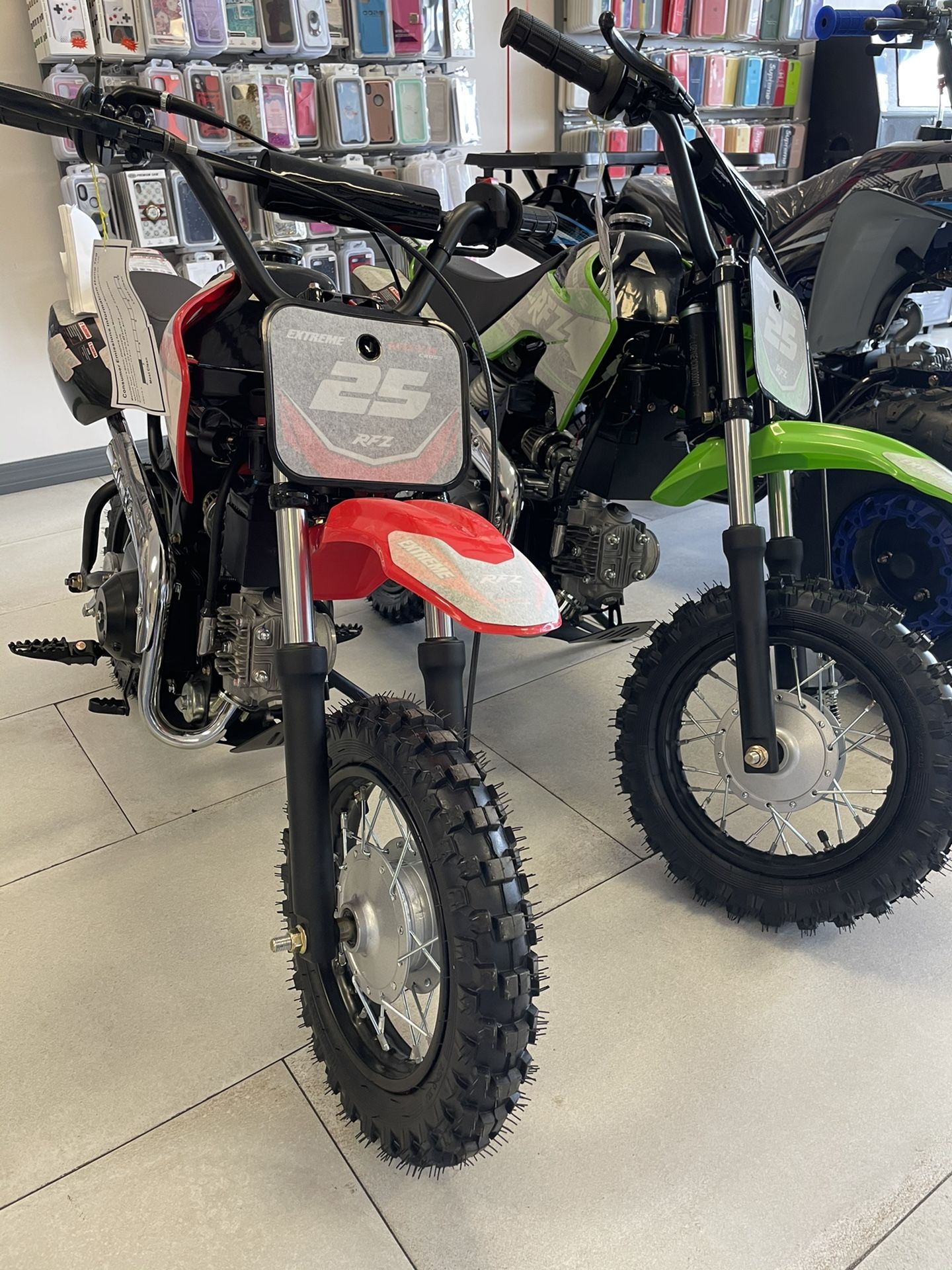 KIDS DIRT BIKE RFZ 70 TAKE IT HOME JUST FOR $100 DOWN PAYMENT