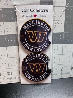 Washington commanders car coasters