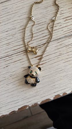 Betsey Johnson Panda Necklace