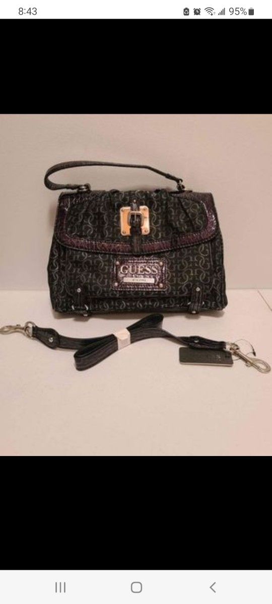 GUESS HANDBAG w/ MATCHING WALLET