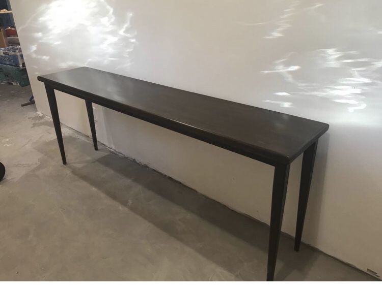Console dark wood table