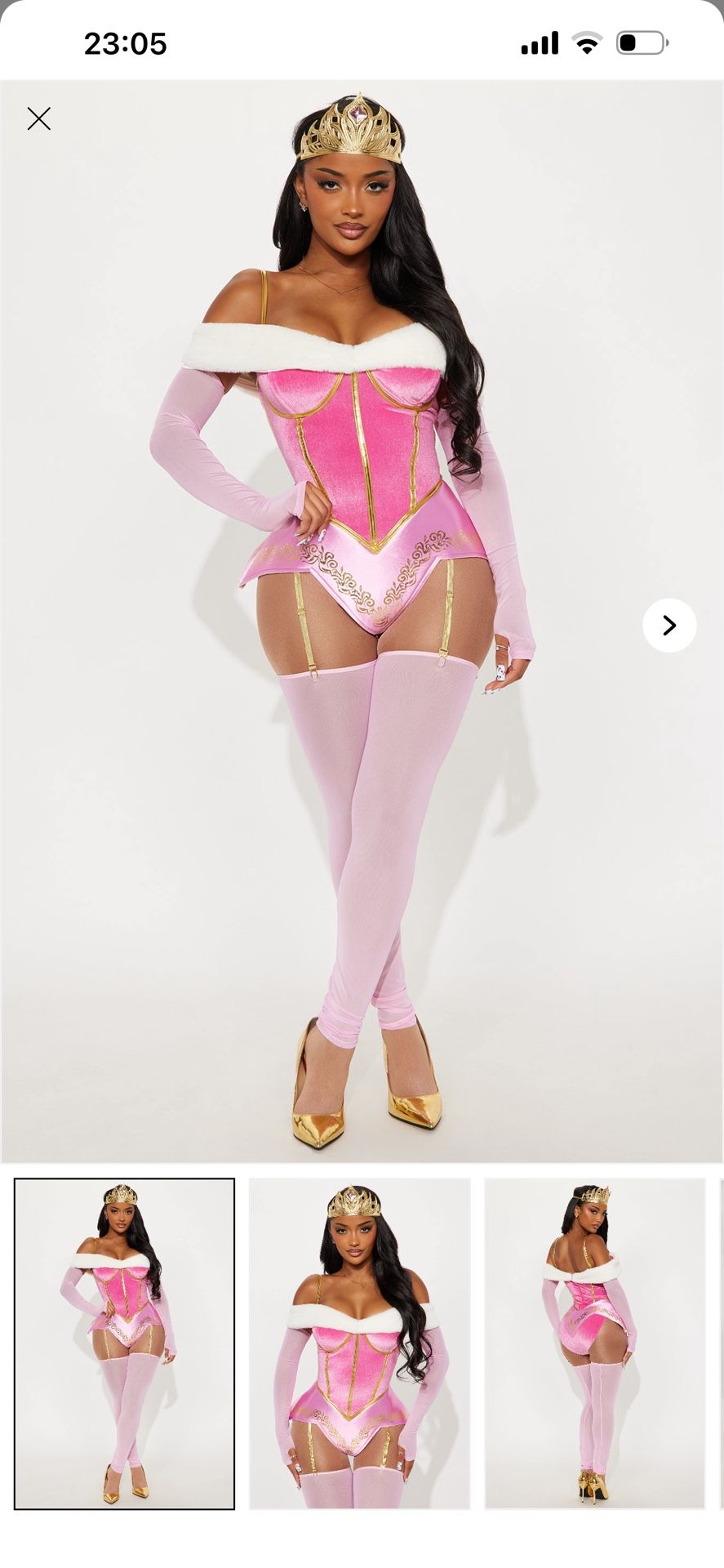 Sexy Sleeping Beauty Aurora Costume Size XS