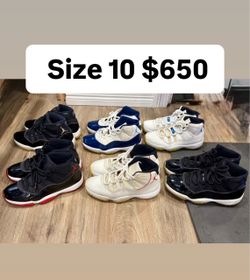 Jordan retro 11s all size 10 cheap deal