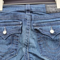 True Religion Name Brand Denim Jean size27 Billy Stretch Straight Leg with  Swarovski Crystal On Buttons for Sale in Los Angeles, CA - OfferUp