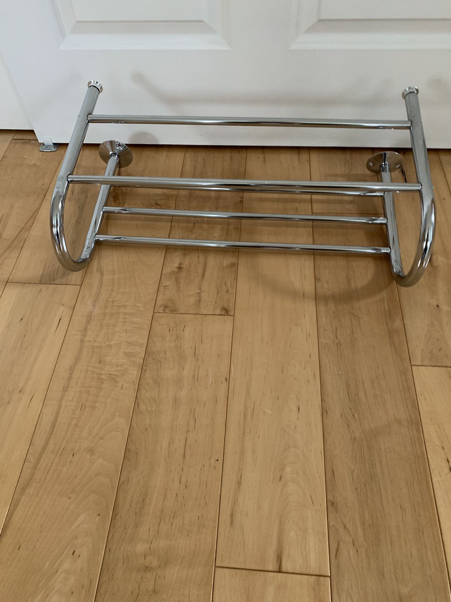 Metal floating shelf .