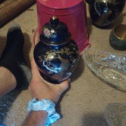 Antique Hand Painted Vase